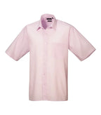 Short sleeve poplin shirt Pink