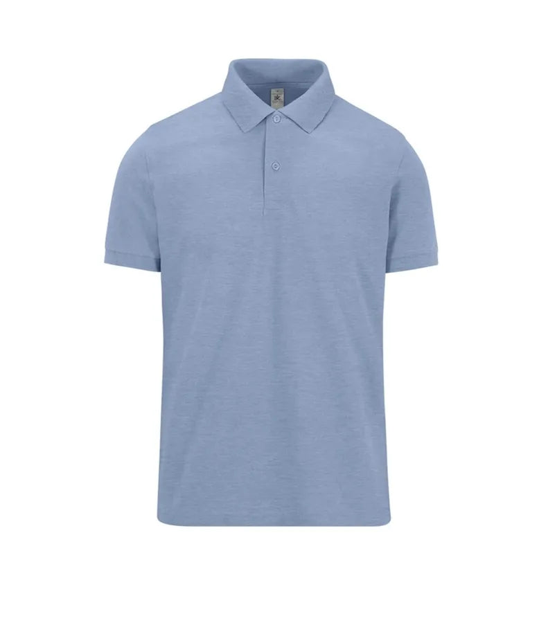 B&C My Polo 210 HeatherBlue