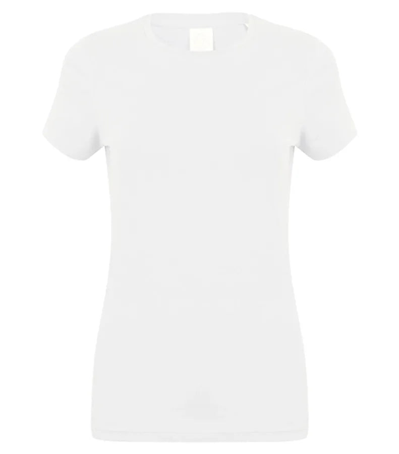 Ladies Feel Good Stretch T-Shirt White