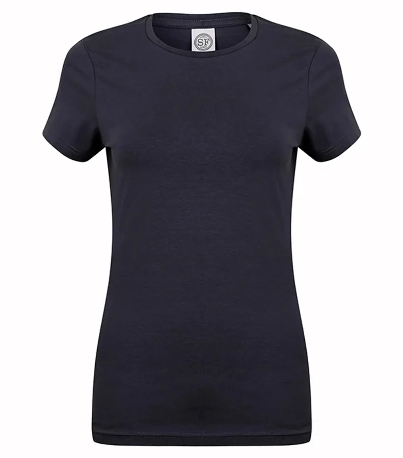 Ladies Feel Good Stretch T-Shirt Navy