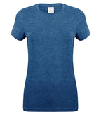 Ladies Feel Good Stretch T-Shirt HeatherBlue