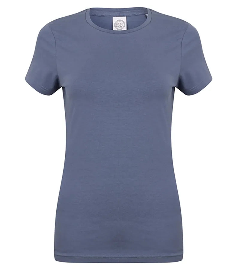 Ladies Feel Good Stretch T-Shirt HeatherNavy
