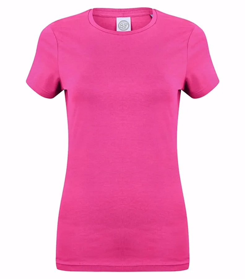 Ladies Feel Good Stretch T-Shirt HeatherPink