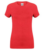 Ladies Feel Good Stretch T-Shirt HeatherRed