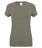Ladies Feel Good Stretch T-Shirt Khaki