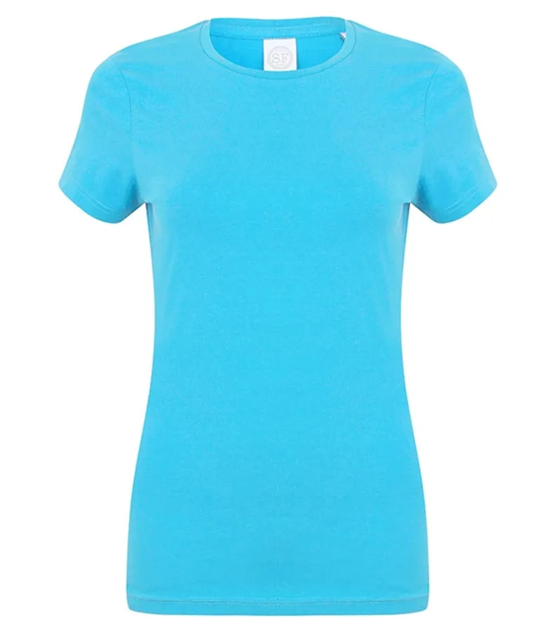 Ladies Feel Good Stretch T-Shirt SurfBlue