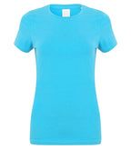 Ladies Feel Good Stretch T-Shirt SurfBlue