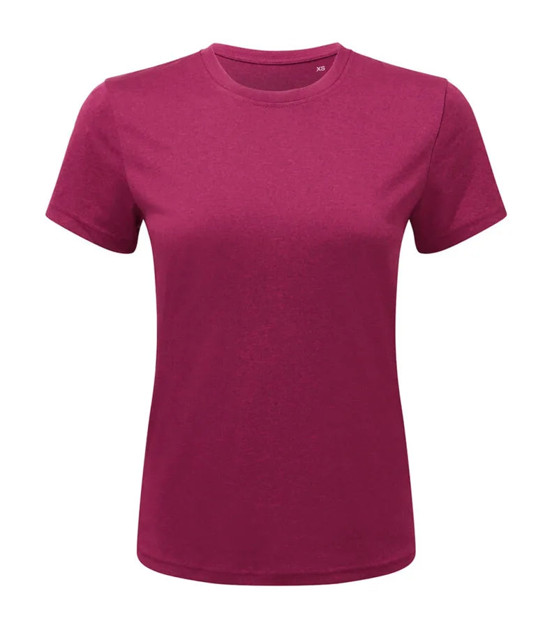 Women's TriDri® performance t-shirt Raspberry/BlackMelange