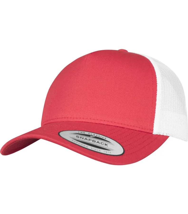 5-Panel Retro Trucker 2-Tone Cap Red/White