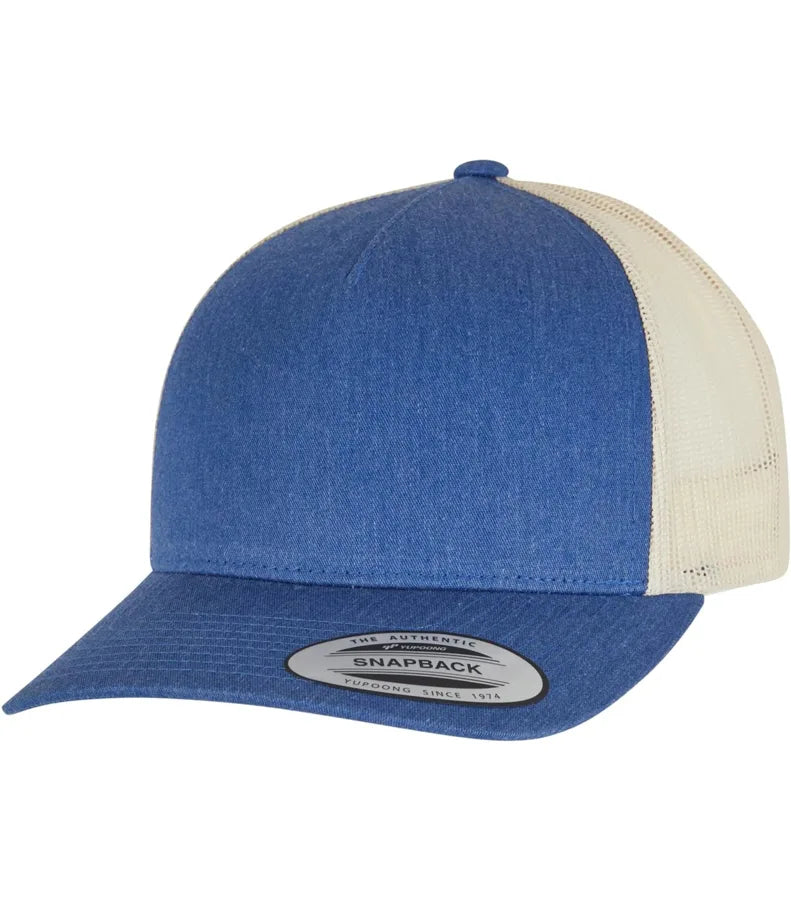 5-Panel Retro Trucker 2-Tone Cap Blue/Beige