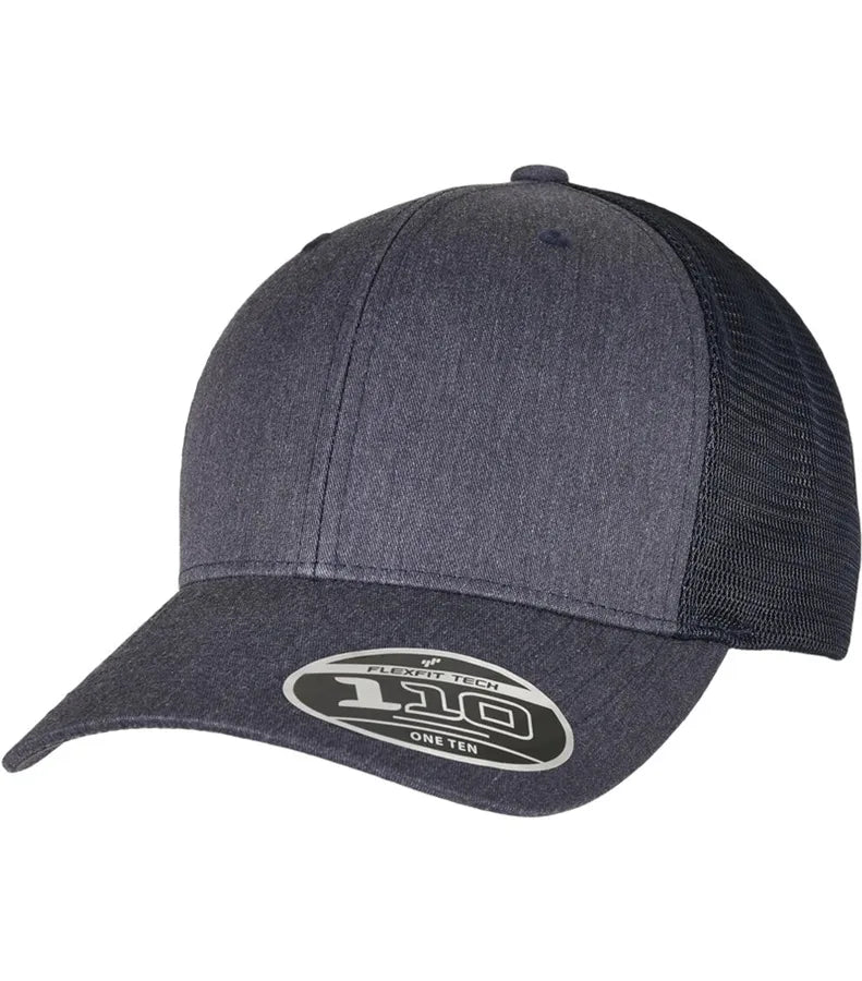 110 Flexfit Melange Trucker Heather/Navy
