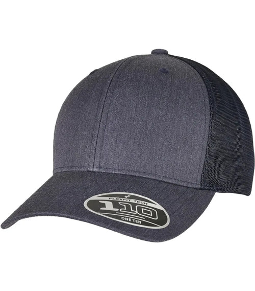 110 Flexfit Melange Trucker Heather/Navy