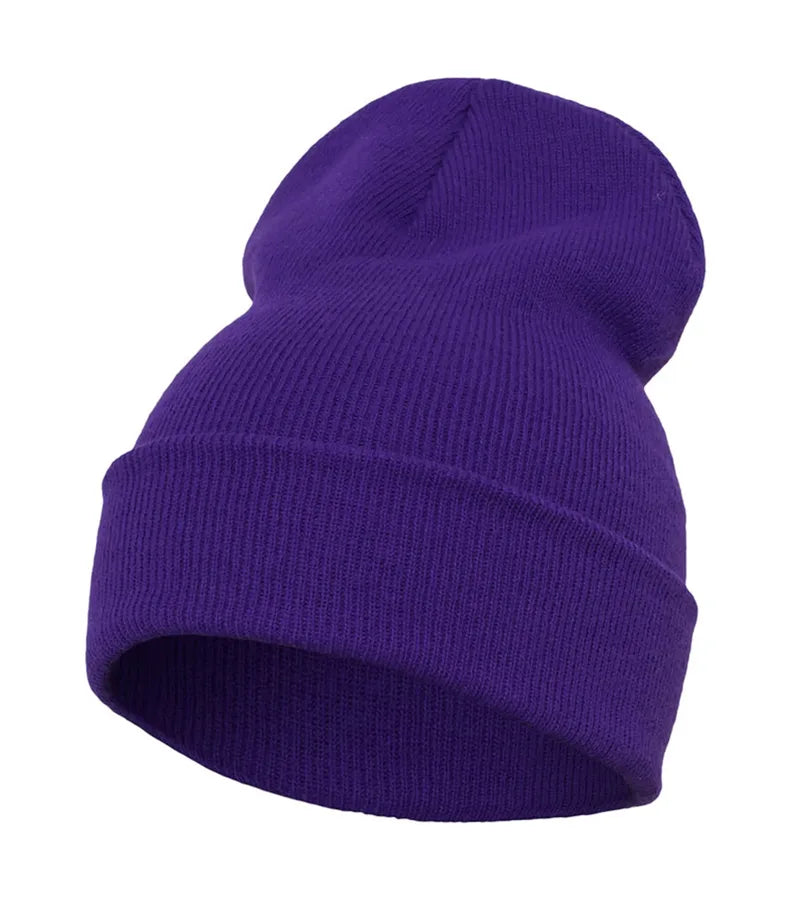 Heavyweight Long Beanie Purple