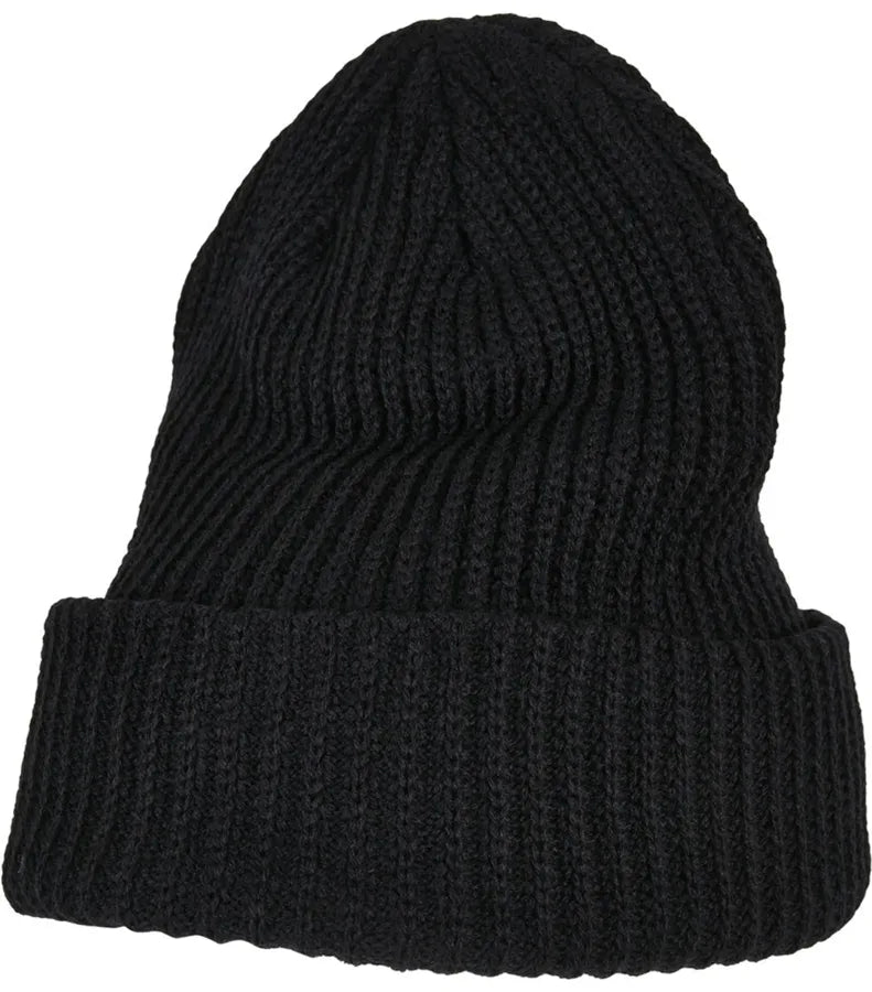 Rib Beanie Black