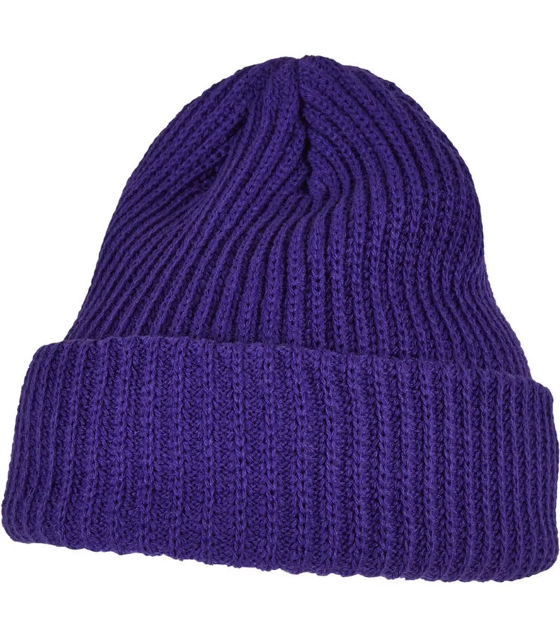 Rib Beanie Purple