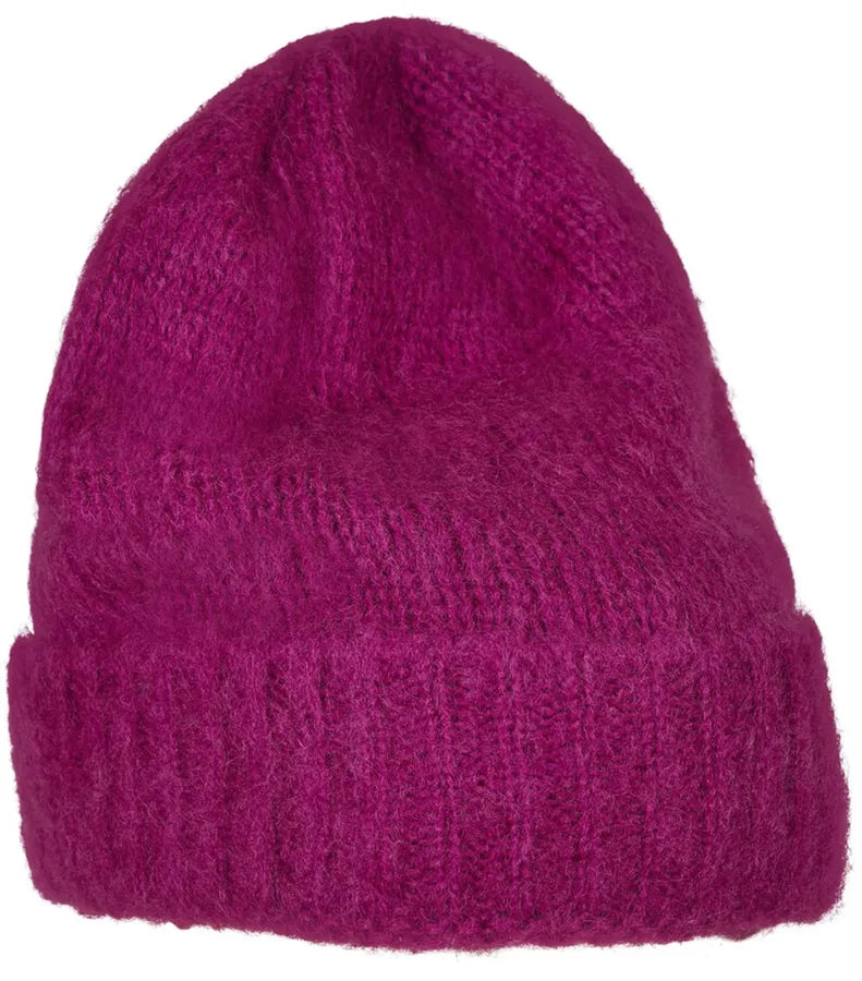 Soft Acrylic Beanie Fuchsia