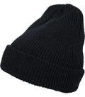 Long Knit Beanie Black