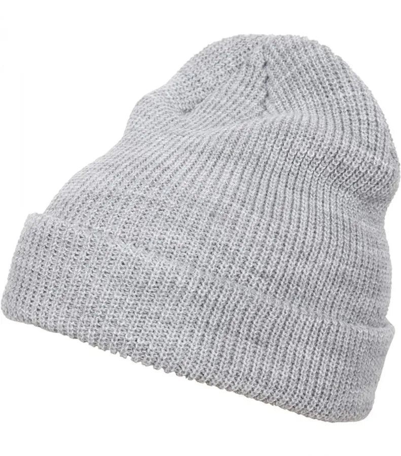 Long Knit Beanie HeatherGrey
