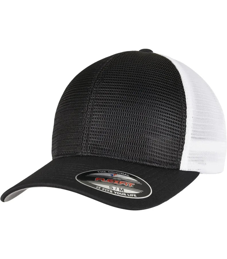 Flexfit 360 Omnimesh Cap 2-Tone Black/White