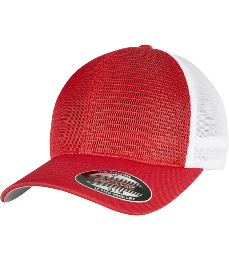 Flexfit 360 Omnimesh Cap 2-Tone Red/White