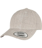 YP Classic 5-Panel Prem Curved Visor Snapback Cap HeatherGrey