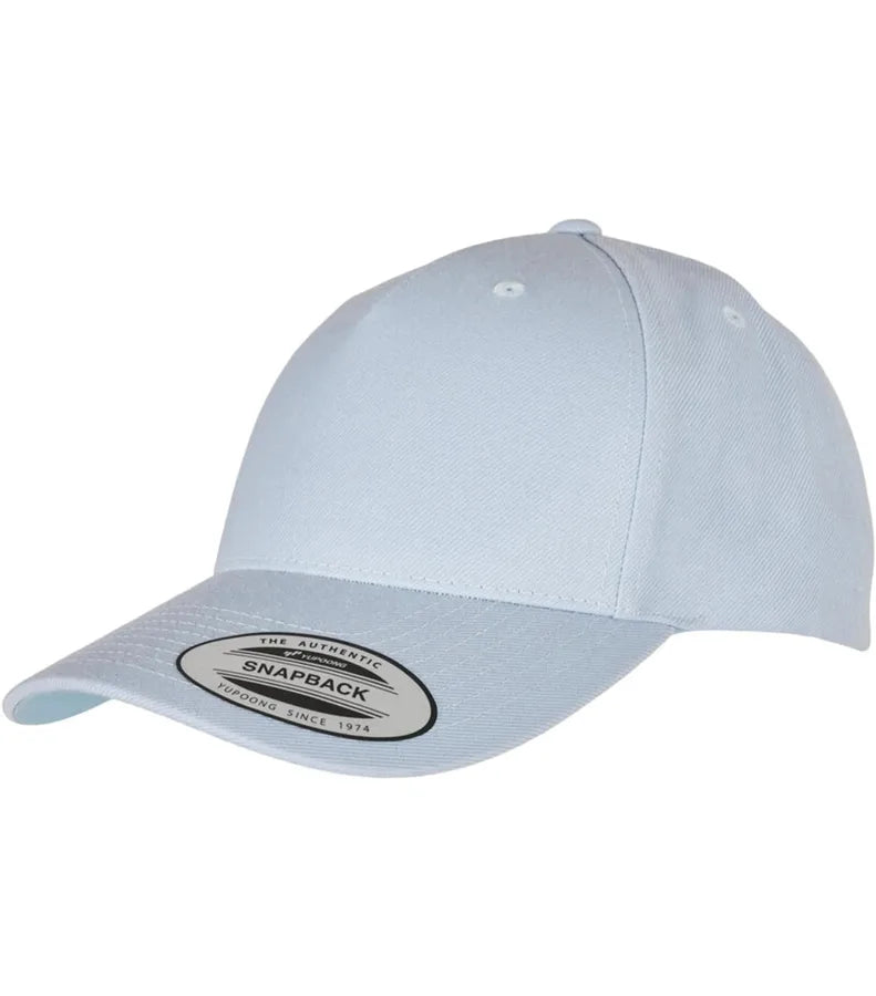 YP Classic 5-Panel Prem Curved Visor Snapback Cap BalladBlue