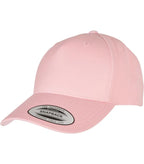 YP Classic 5-Panel Prem Curved Visor Snapback Cap PrismPink