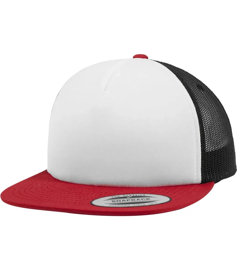 Foam Trucker with White Front Red/White/Black