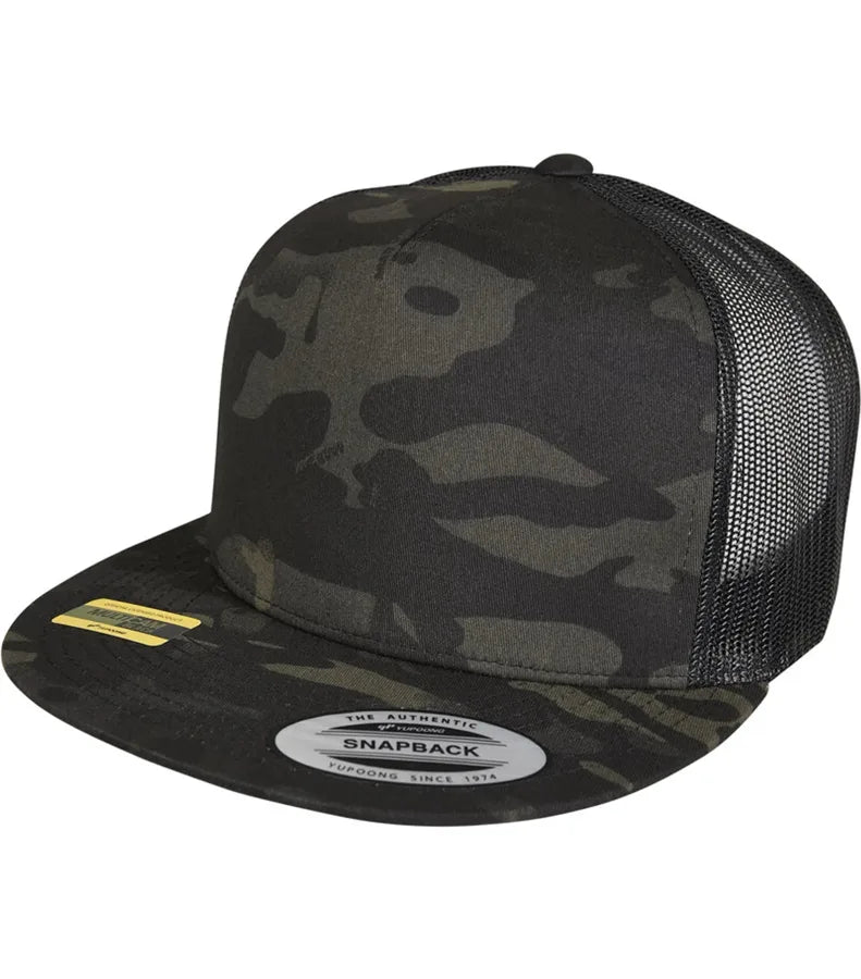 Multicam Trucker Cap Black