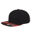 Checked Flanell Peak Snapback Black/Red