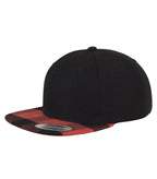 Checked Flanell Peak Snapback Black/Red