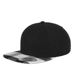 Checked Flanell Peak Snapback Black/White