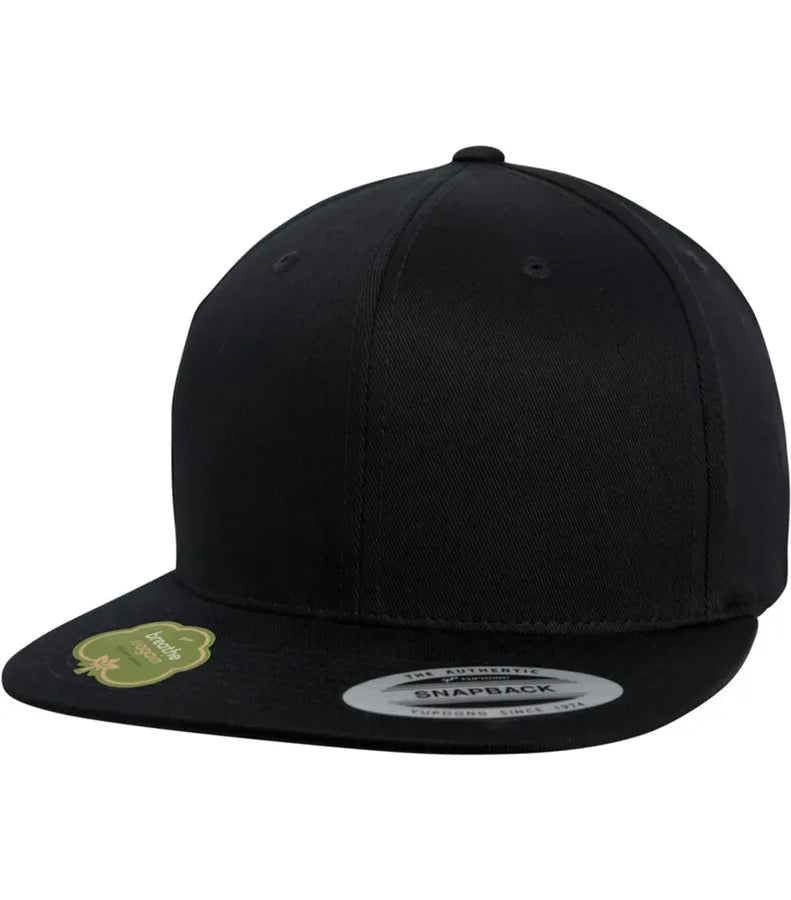 Organic Cotton Snapback Black