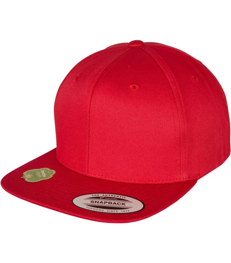 Organic Cotton Snapback Red