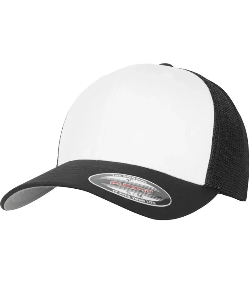 Flexfit Mesh Colored Front Black/White/Black