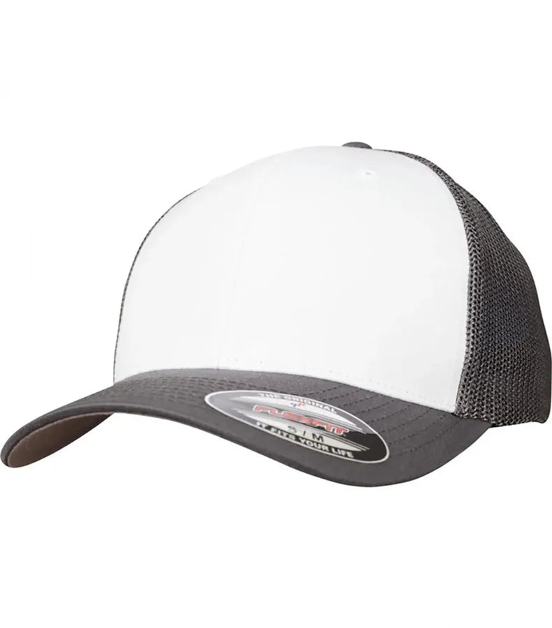 Flexfit Mesh Colored Front DarkGrey/White/DarkGrey