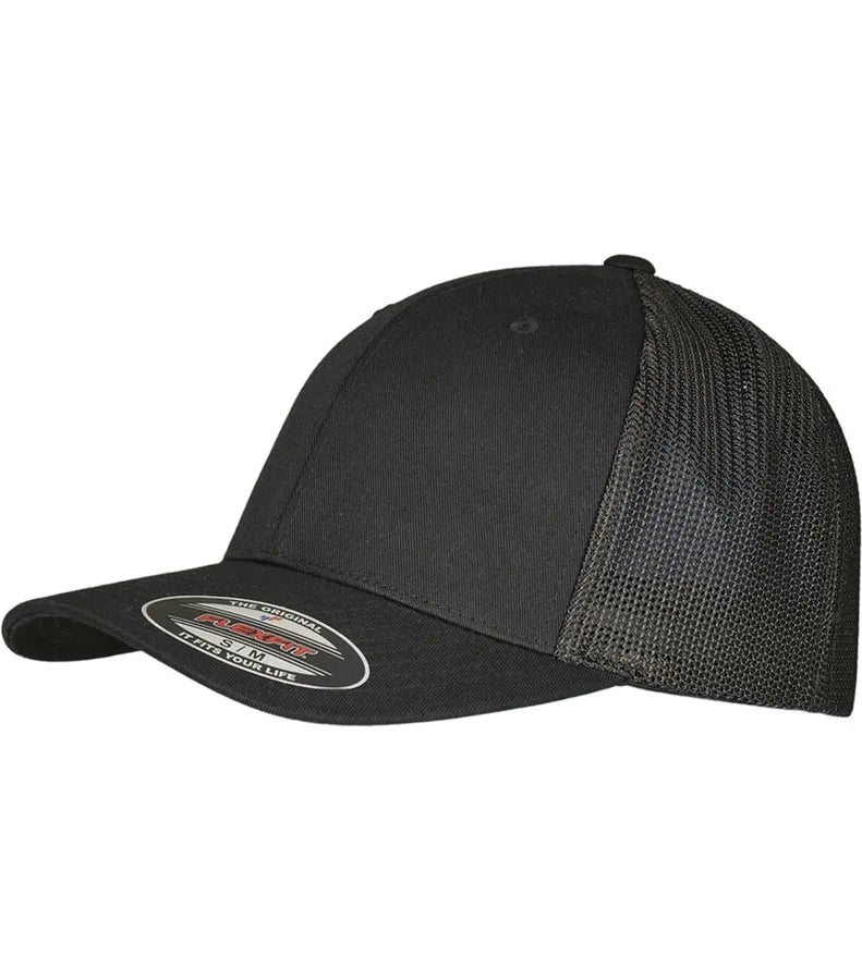 Flexfit Trucker Recycled Mesh Black/Black