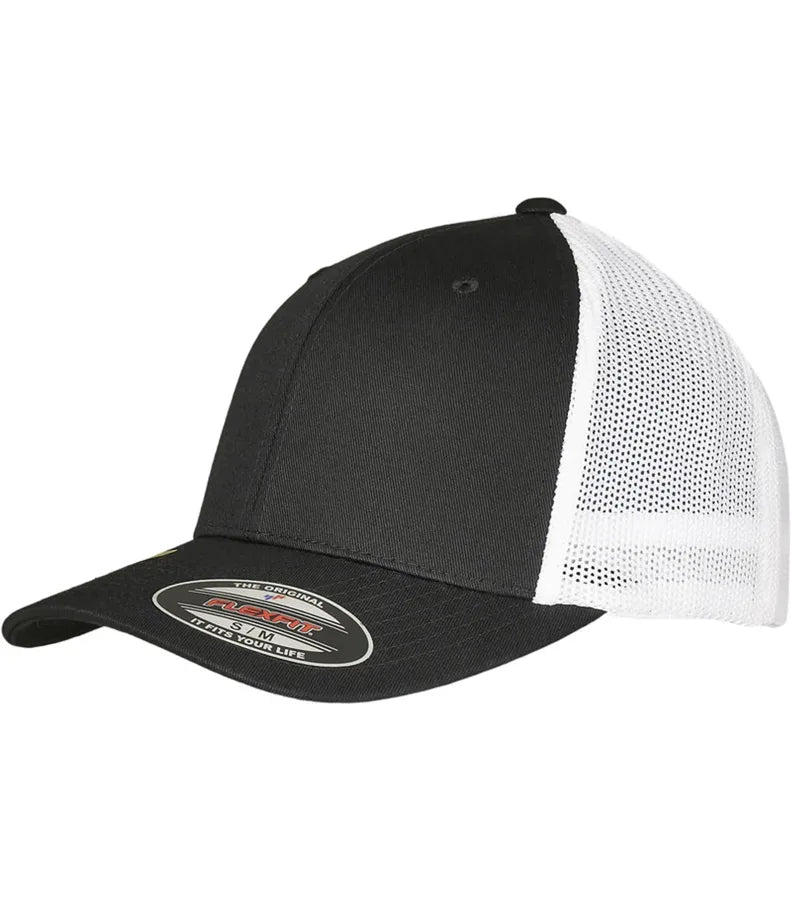 Flexfit Trucker Recycled Mesh Black/White