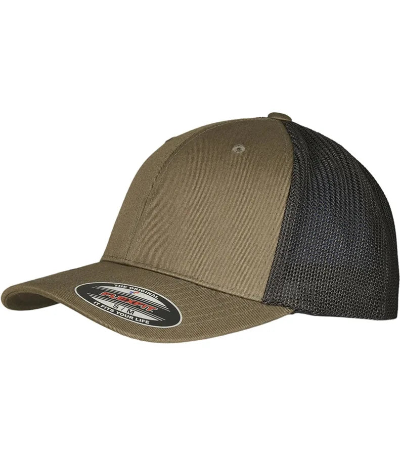 Flexfit Trucker Recycled Mesh Olive/Black