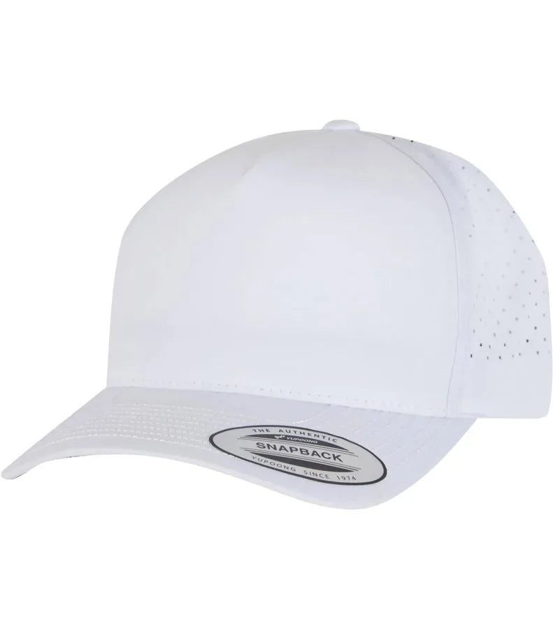 Classics 5 Panel Snapback White