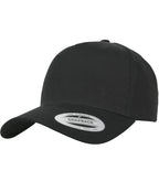 5-Panel Curved Classic Snapback Black