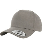 5-Panel Curved Classic Snapback Grey