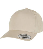 5-Panel Curved Classic Snapback Beige