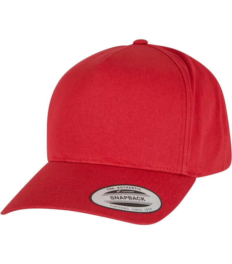5-Panel Curved Classic Snapback MarsRed