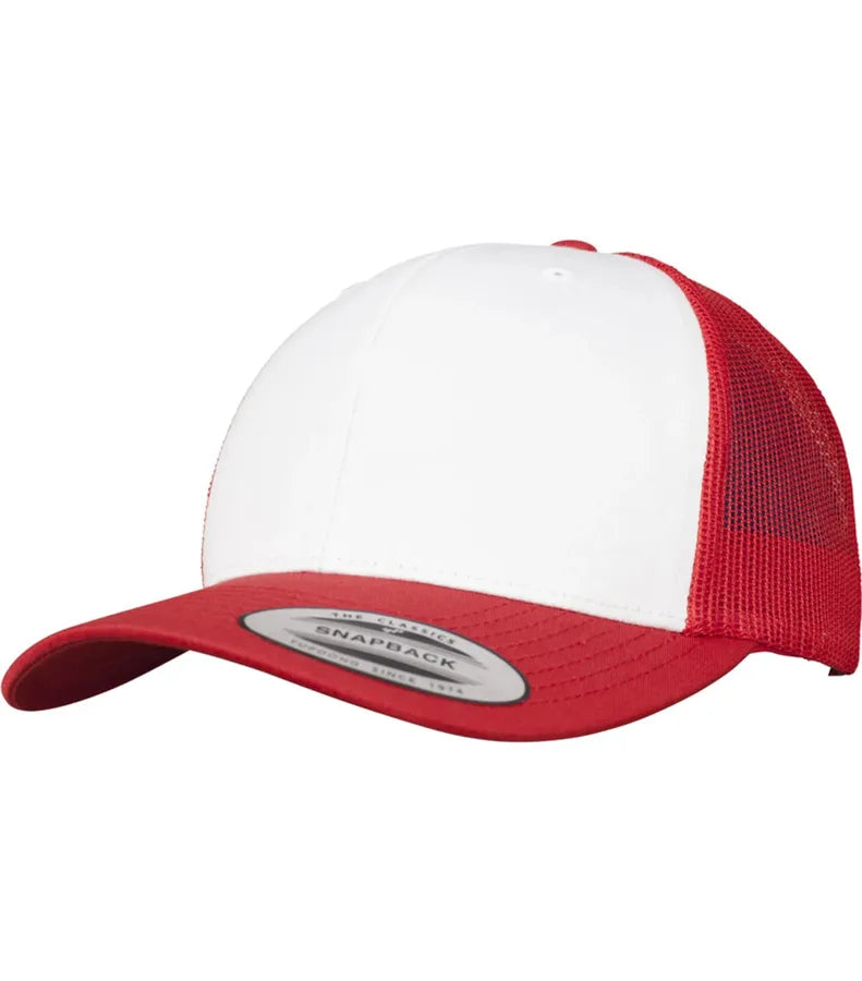 Retro Trucker Colored Front Red/White/Red