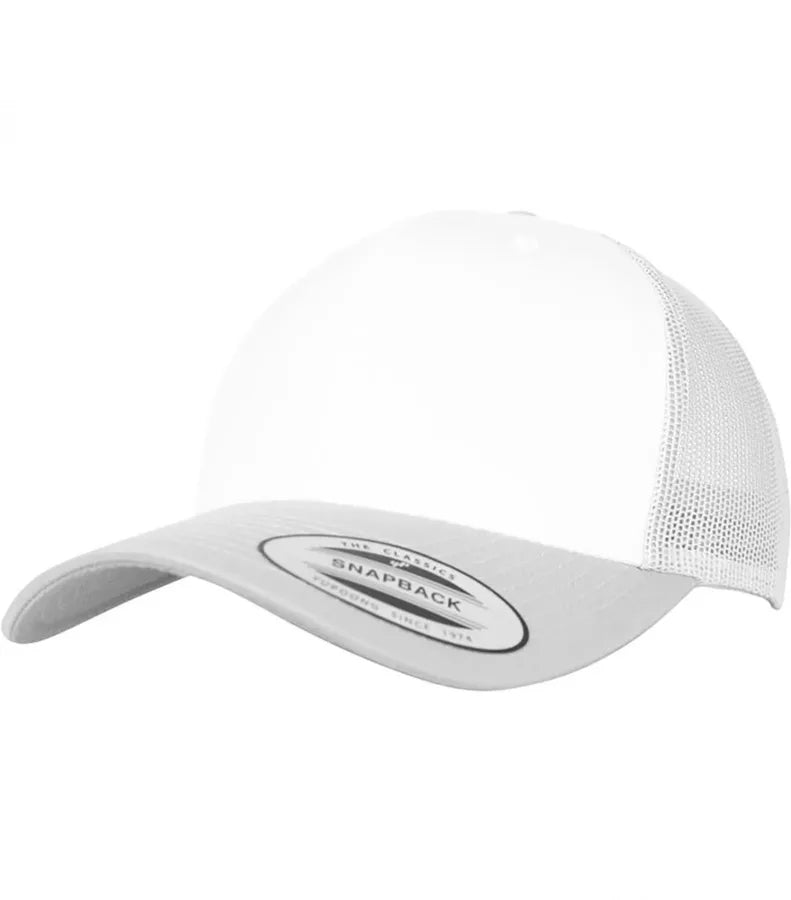 Retro Trucker Colored Front Silver/White/Silver