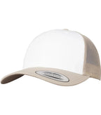 Retro Trucker Colored Front Khaki/White/Khaki