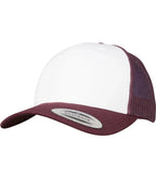 Retro Trucker Colored Front Maroon/White/Maroon