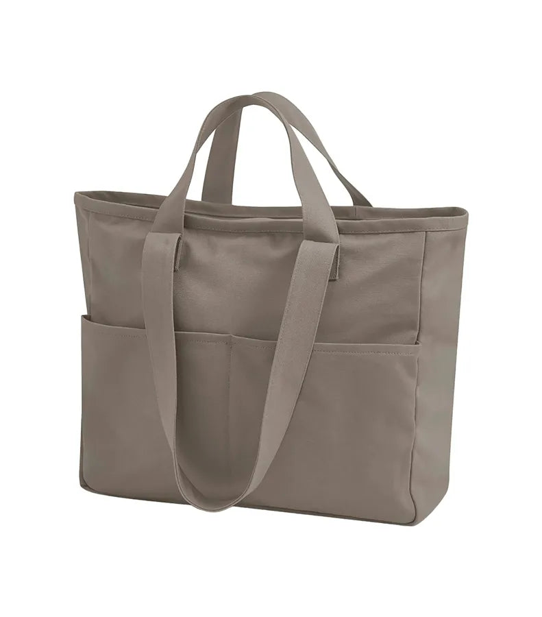 Double Handle Cargo Pocket Bag Mushroom