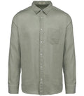 Men's Linen Shirt AlmondGreen